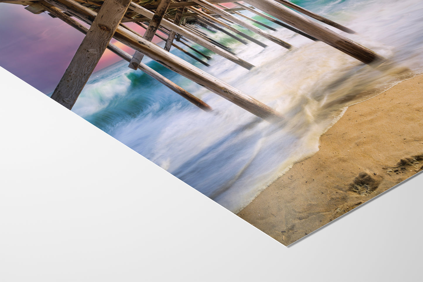 Southern California Coastline Ocean Picture Nature Photo, Relaxation Artwork, Newport Beach Pier Wall Art, Coastal Decor for Meditation