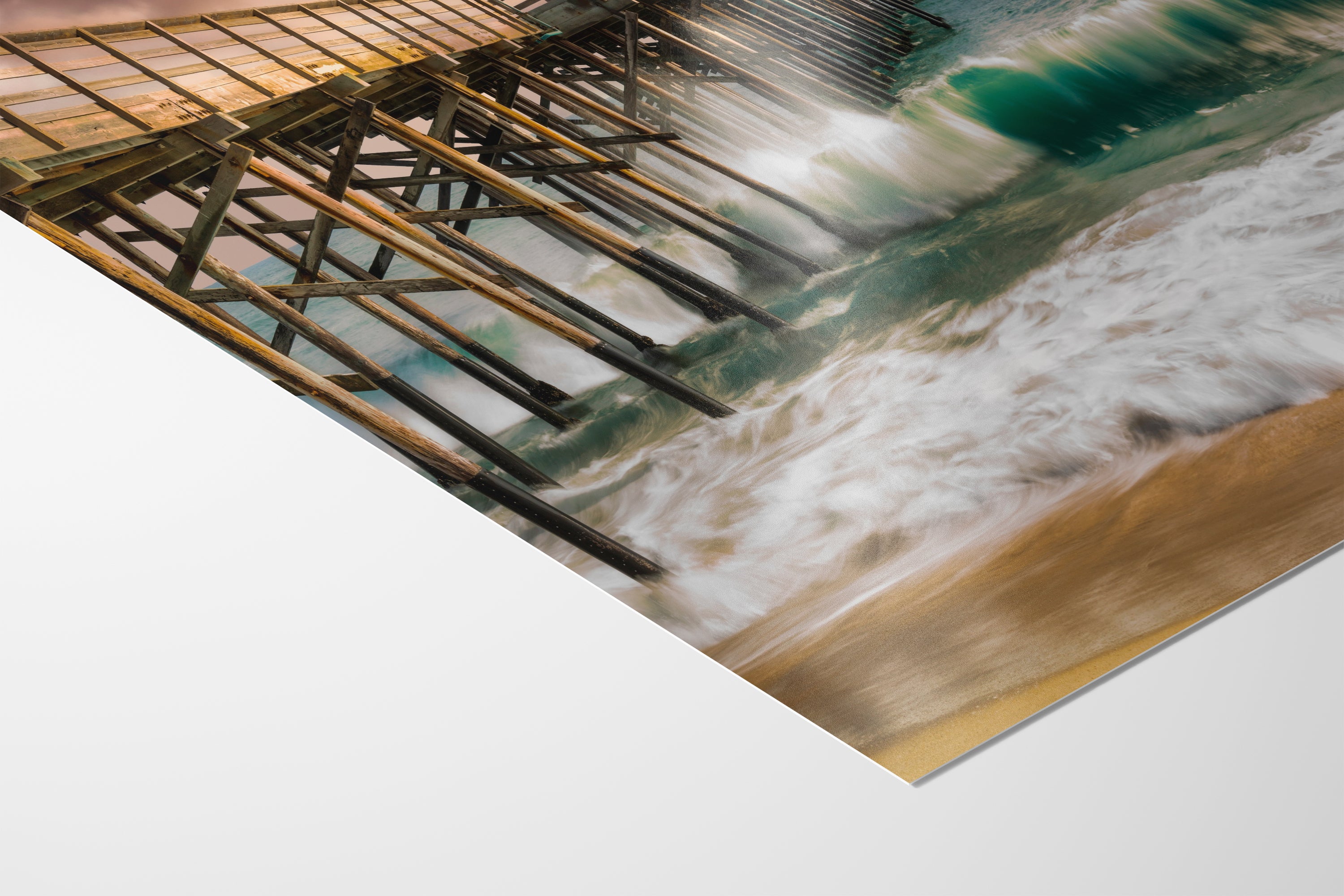 Southern California Coastline Ocean Picture Nature Photo, Relaxation Artwork, Newport Beach Pier Wall Art, Coastal Sunset Decor