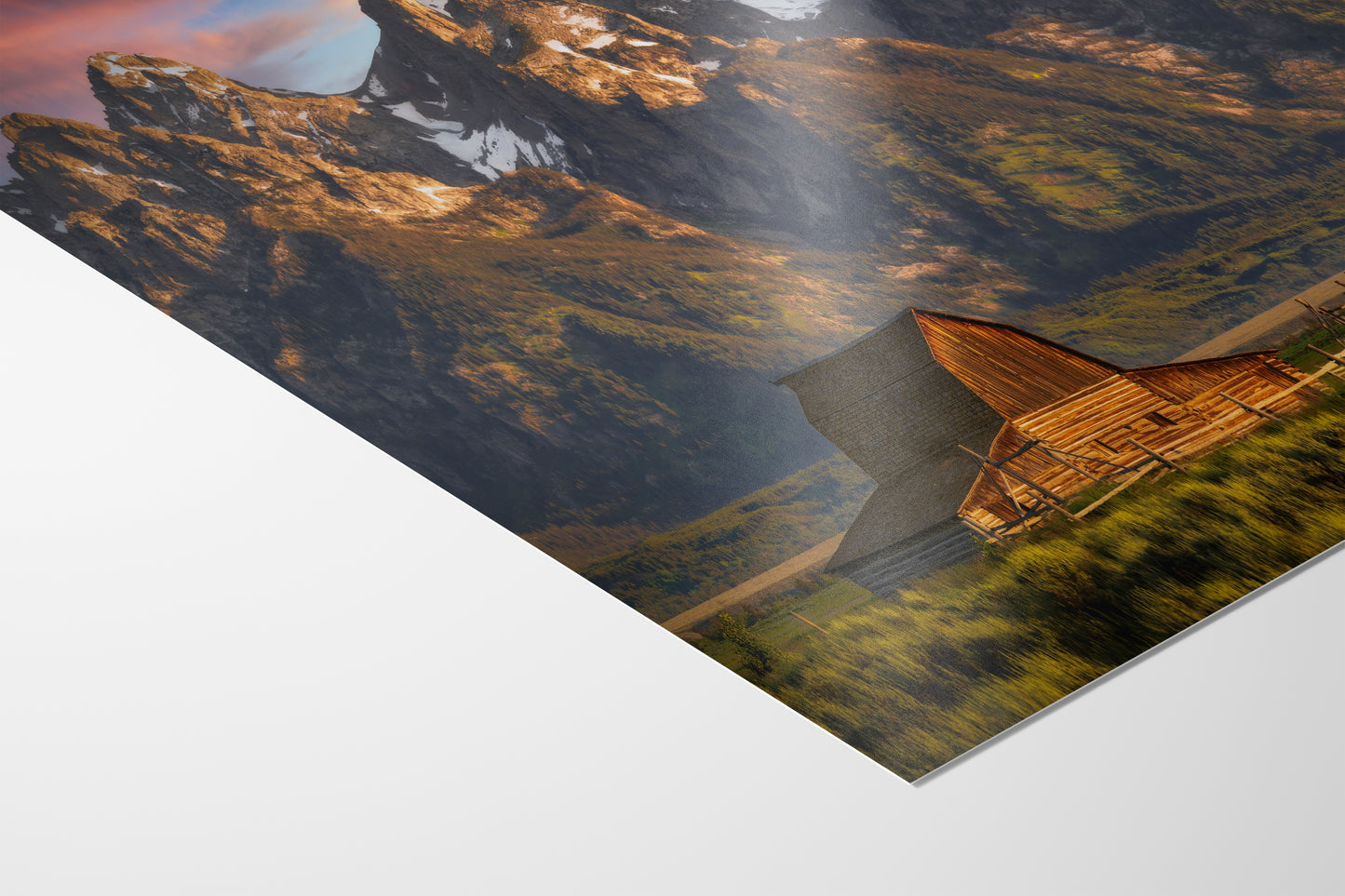 Mormon Row Grand Teton National Park Nature Photo, Moulton Barn Mountain Picture Relaxation Artwork for Meditation, Office, House Decor