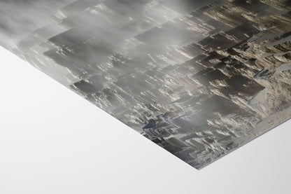 Mammoth Hot Springs Yellowstone National Park Nature Photo | Wyoming Mountain Picture Relaxation Artwork for Meditation or House Decor