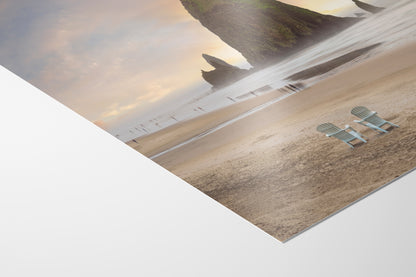 Cannon Beach Oregon Coast Ocean Picture Nature Photo, Haystack Rocks, Coastal Beach House Decor for Ocean Lovers