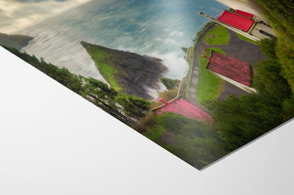 Haceta Head Lighthouse Picture, Oregon Coast Ocean Picture, Pacific Northwest Beach Photo Framed Coastal Decor for Ocean Lovers