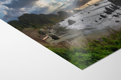 Lone Ranch Beach Oregon Coast Ocean Picture, Panorama Pacific Northwest Nature Photo Relaxation Artwork for Meditation, Apartment, Office & House Decor