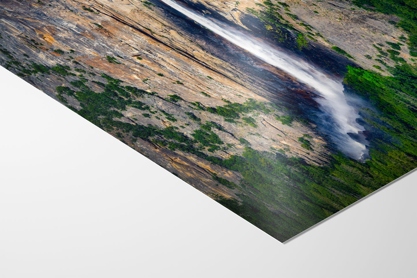 Bridalveil Falls Yosemite National Park Nature Photo Close Up, Relaxation Artwork Waterfall Picture for Meditation, Dorm Room, Office, and House Decor