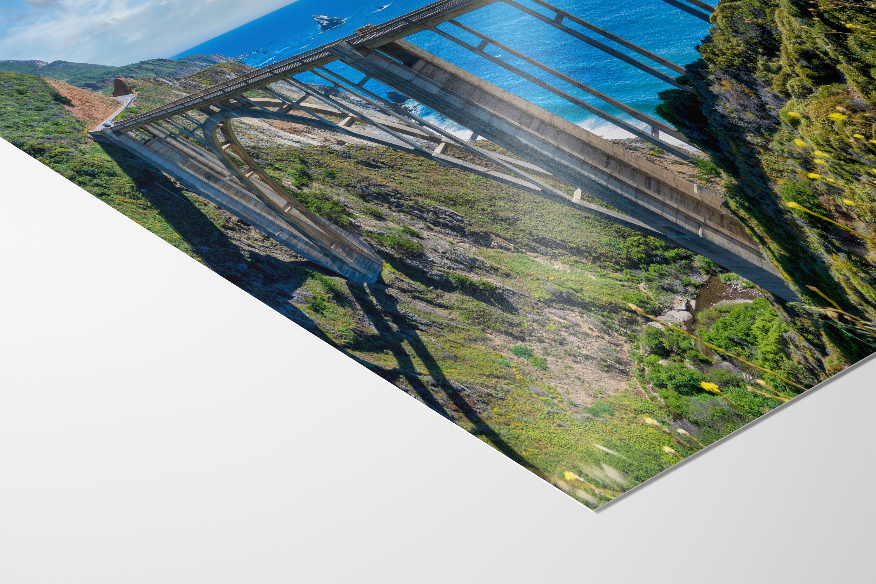 Bixby Bridge Ocean Picture, Big Sur California Coastline Nature Photo