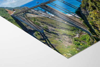 Bixby Bridge Ocean Picture, Big Sur California Coastline Nature Photo | Relaxation Artwork for Meditation, Office, & House Decor