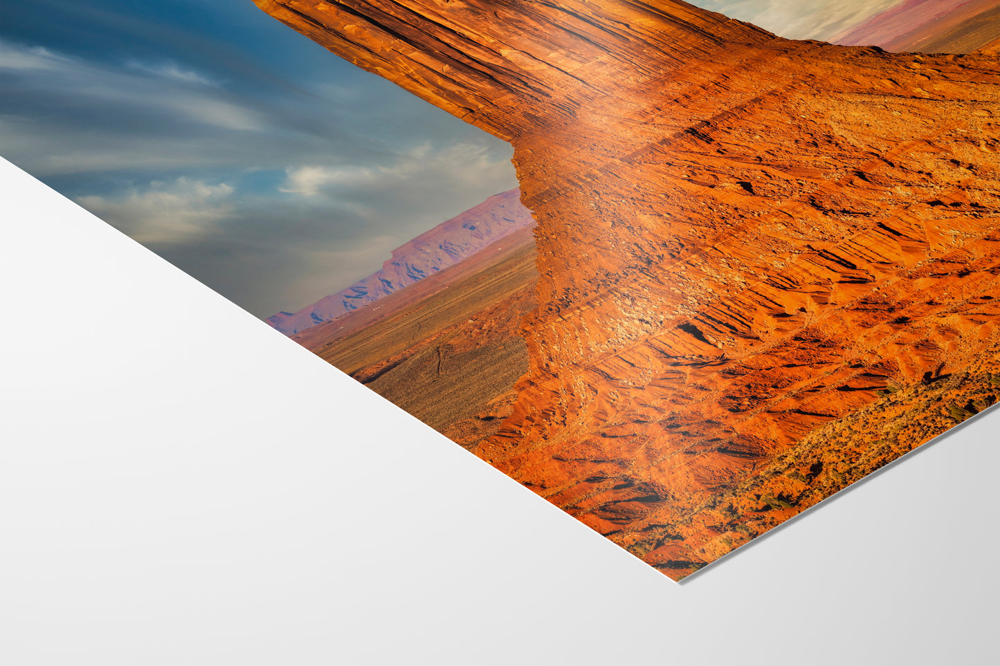 Monument Valley Arizona Desert Picture Nature Photo, Bohemian Style Relaxation Artwork for Meditation, Apartment, Office & House Decor