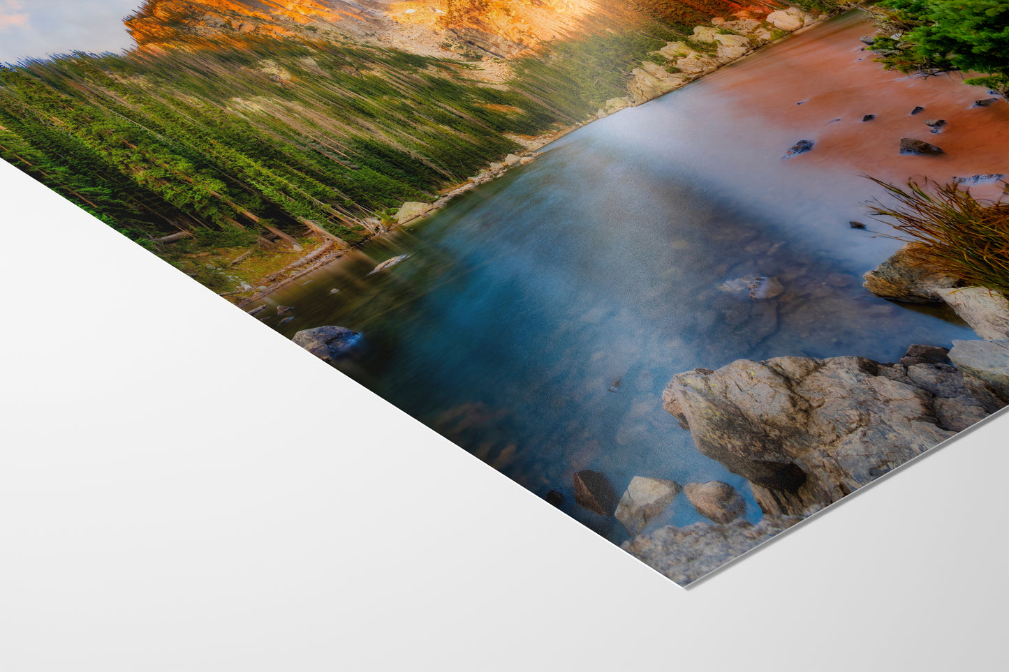 Dream Lake Rocky Mountain National Park Mountain Picture Nature Photo, Relaxation Artwork for Meditation, Office, Apartment & House Decor