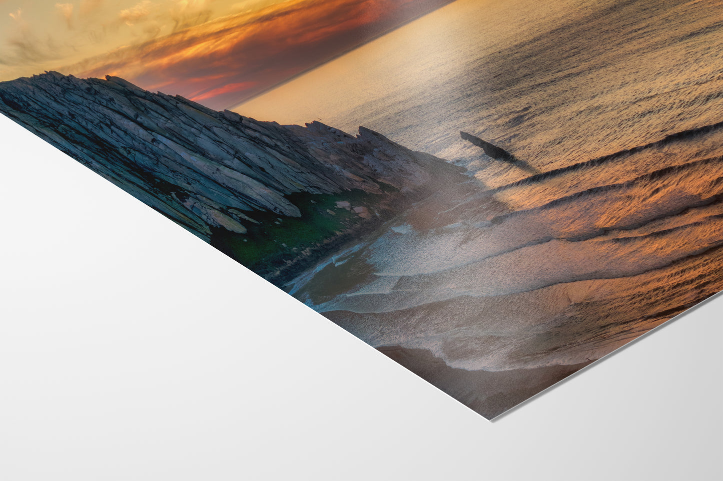 Morro Bay California Coastline Ocean Picture Nature Photo, Morro Rock Aerial Sunset Coastal Relaxation Artwork, Dorm Room, Office & House Decor