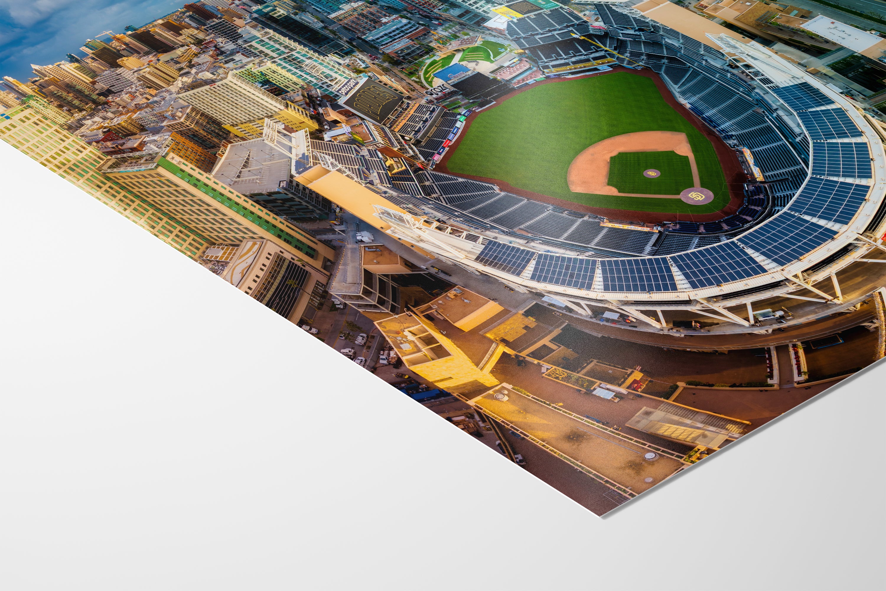 San Diego Padres Petco Park Wall Art, MLB Stadium Decor Skyline Print
