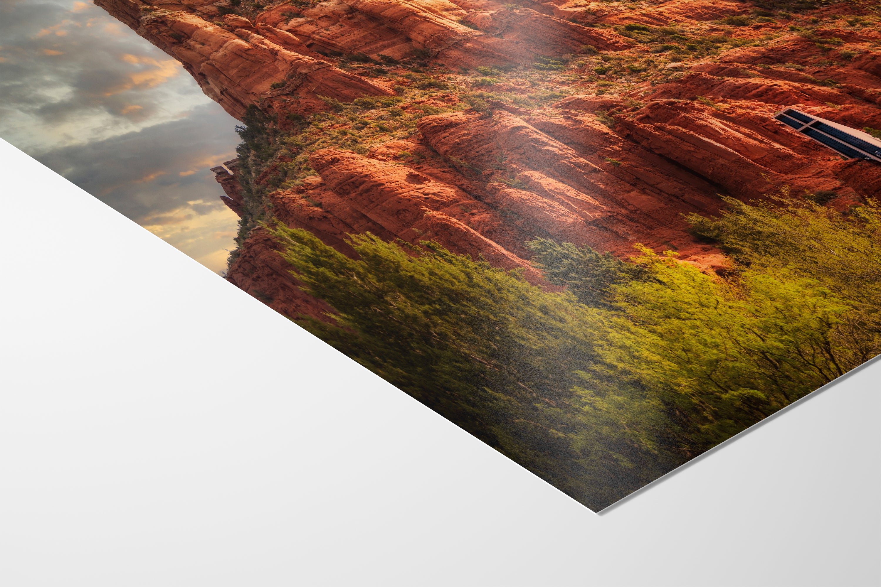 Chapel of the Holy Cross Sedona Arizona Desert Picture, Southwestern Nature Photo, Church and Canyon Photography, Canvas Print