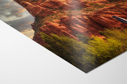 Chapel of the Holy Cross Sedona Arizona Desert Picture, Southwestern Nature Photo, Church and Canyon Photography, Canvas Print