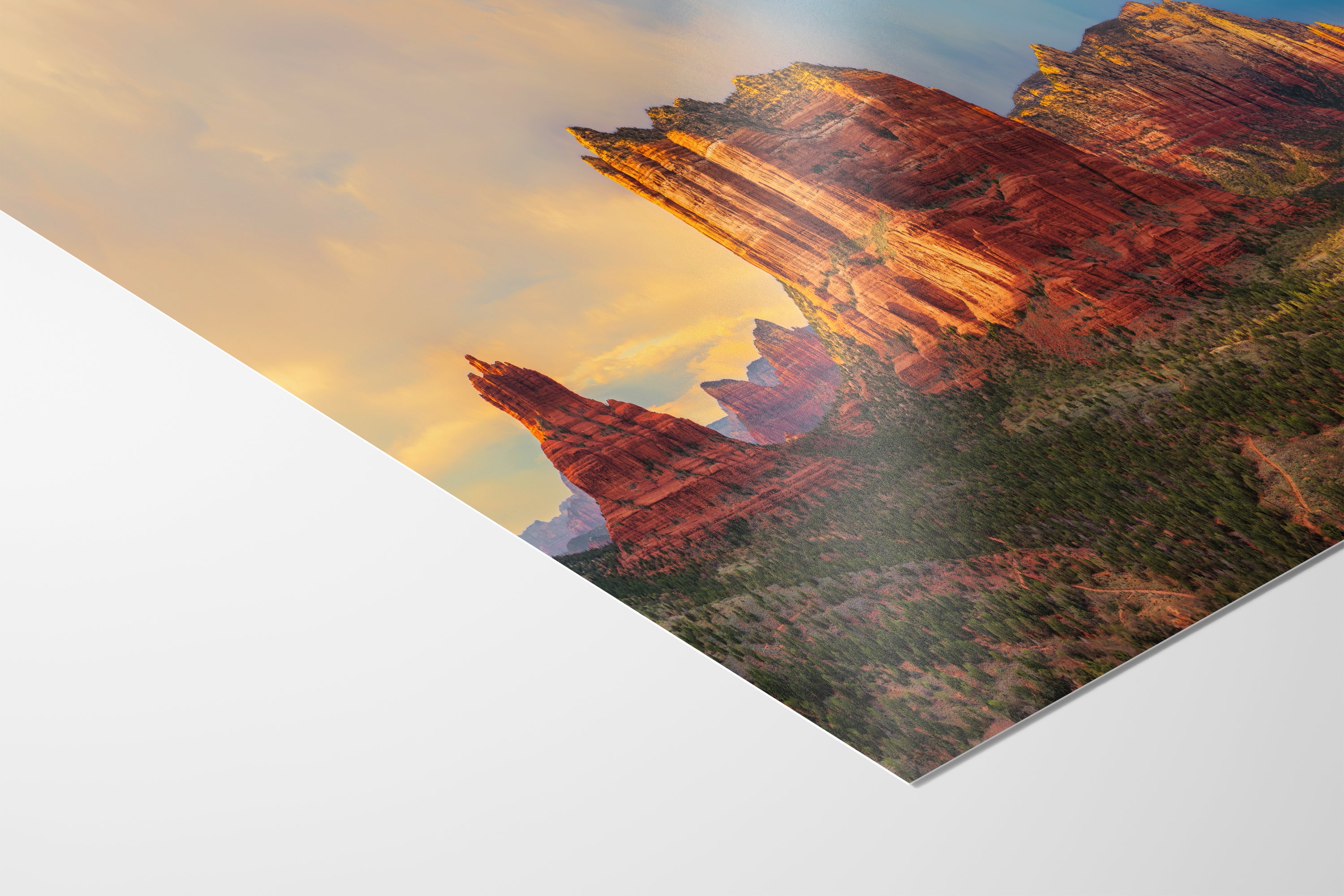 Courthouse Butte & Bell Rock Sedona Arizona Desert Picture, Southwestern Wall Art, Red Rock Scenic Nature Photo, House Decor Gift