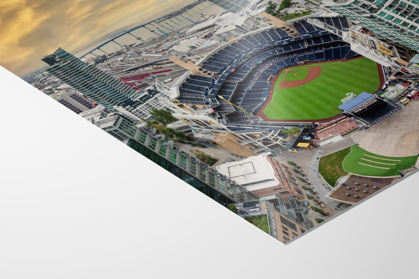 San Diego Padres Baseball Stadium Petco Park Sunset Canvas Print