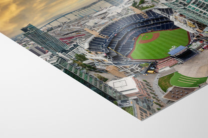 San Diego Padres Baseball Stadium Petco Park Sunset Canvas Print