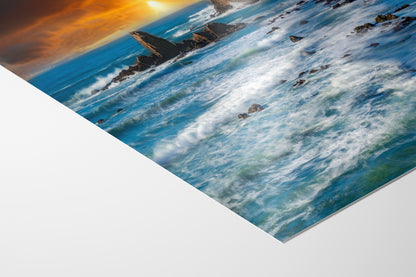 Pigeon Point Lighthouse Picture, California Coastline Ocean Picture, Relaxation Artwork Nature Photo for Meditation, Office, and House Decor