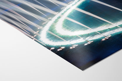 Bellagio Las Vegas Water Picture, Relaxation Artwork, Night Water Display Wall Decor, Ethereal Cityscape Photography