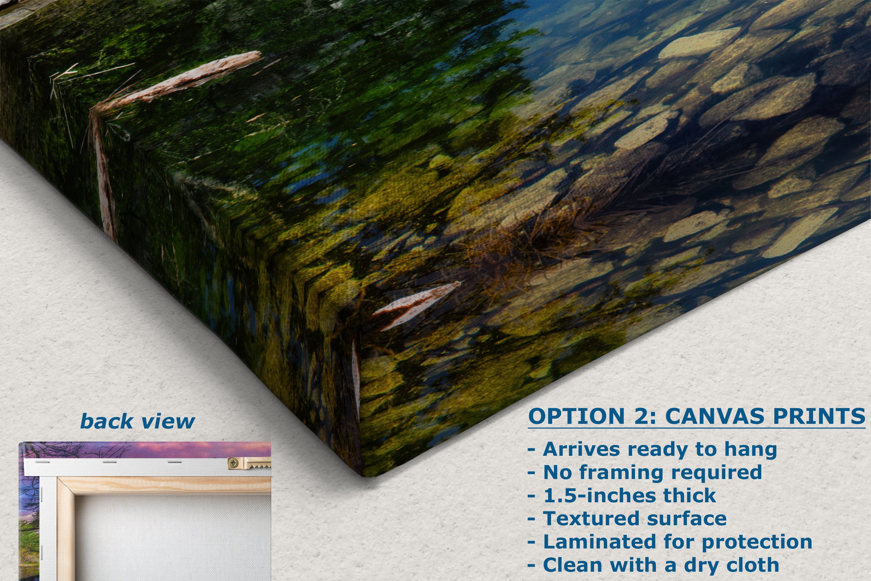 Mirror Lake Yosemite National Park Mountain Picture Nature Photo Relaxation Artwork of Mt. Watkins for Meditation, Office, and House Decor