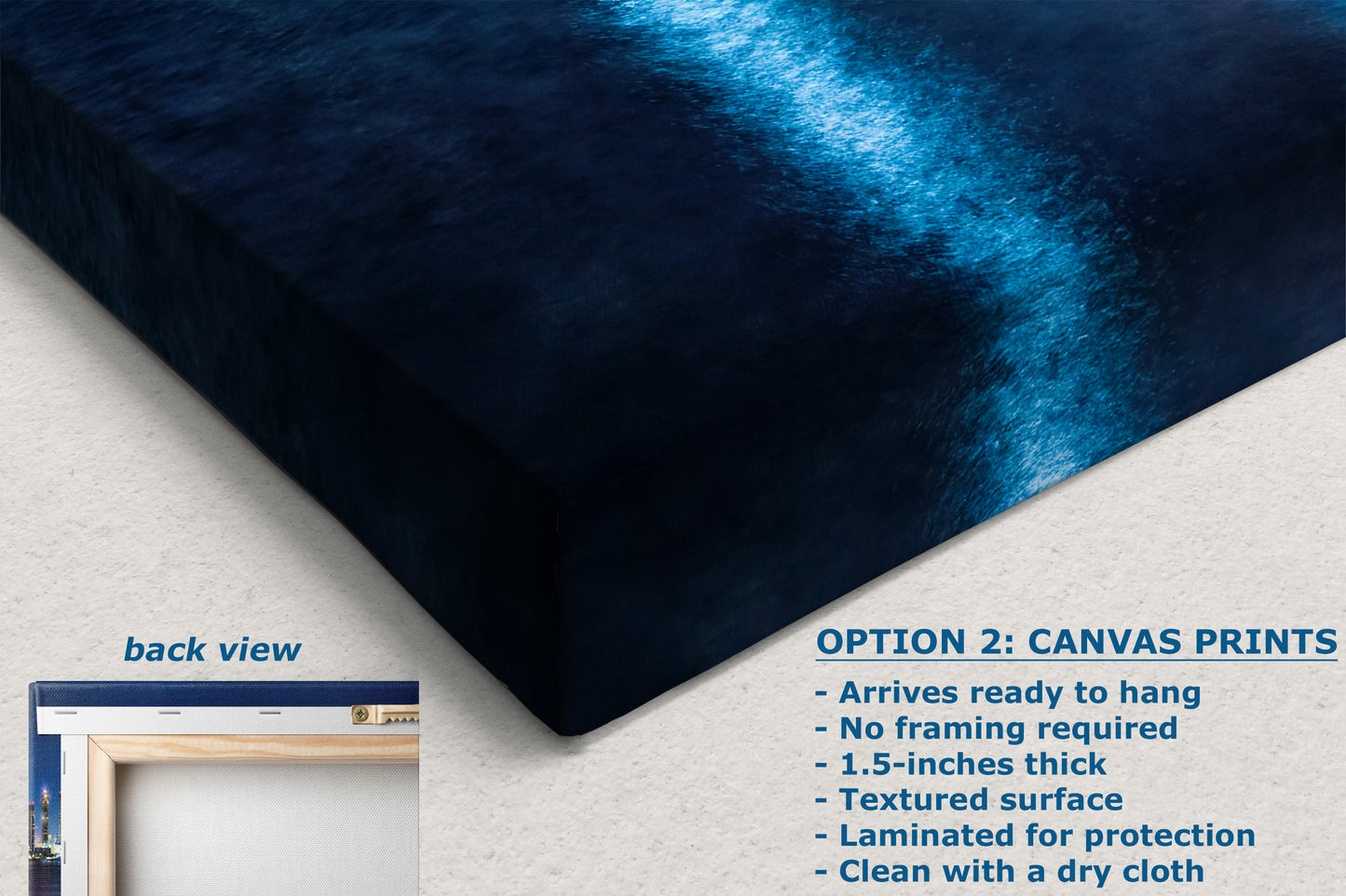 San Diego Skyline Panorama Photo, Urban Cityscape at Night Wall Art, Large Canvas Print for Living Room or Office