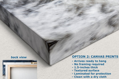 Beach Waves Ocean Picture Impressionist Art Nature Photo