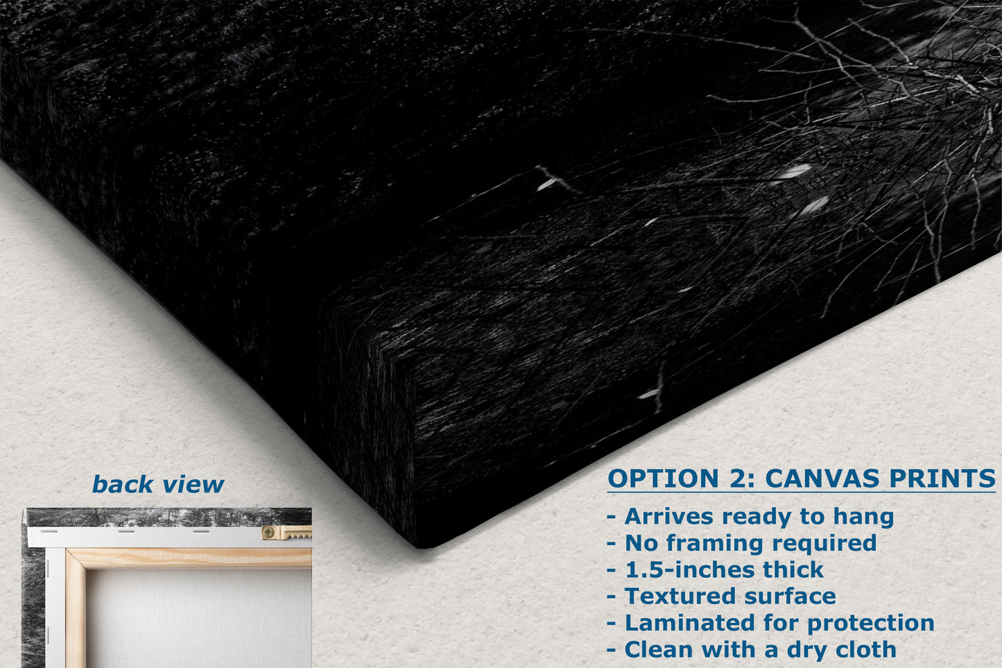 Multnomah Waterfall Picture Nature Photo, Black and White, Pacific Northwest Oregon Picture Relaxation Artwork, Columbia River Gorge for Meditation, House