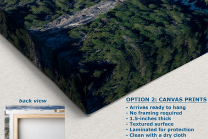 Yosemite Wall Art, Glacier Point Mountain Landscape Nature Photo