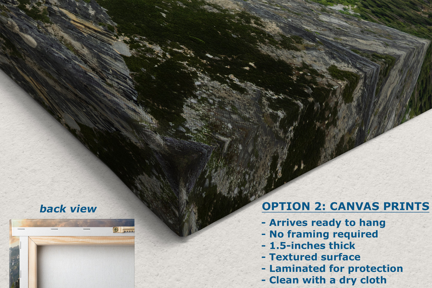 Glacier Point Yosemite National Park Nature Photo Relaxation Artwork, Sierra Nevada Scenic Picture for Meditation, Office, and House Decor