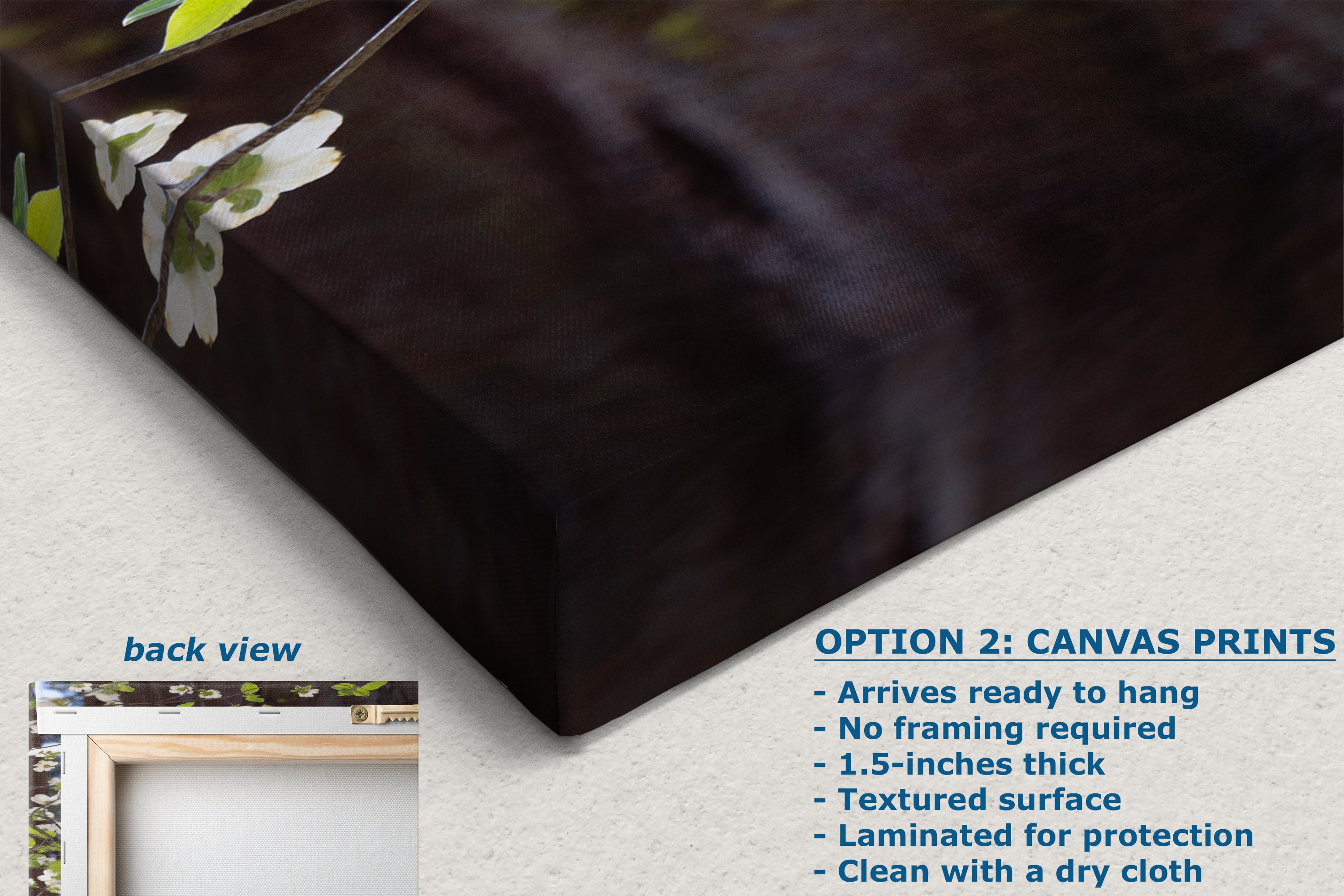 Pacific Dogwood Forest Picture Nature Photo | Yosemite Nature Canvas Print, Forest Bathing for Meditation, Relaxation, Dorm Room Decor