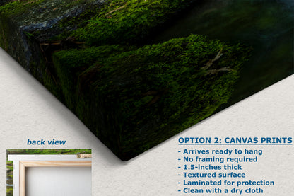 Yosemite National Park Waterfall Picture Nature Photo Relaxation Artwork for Meditation, Office, Apartment, and House Decor