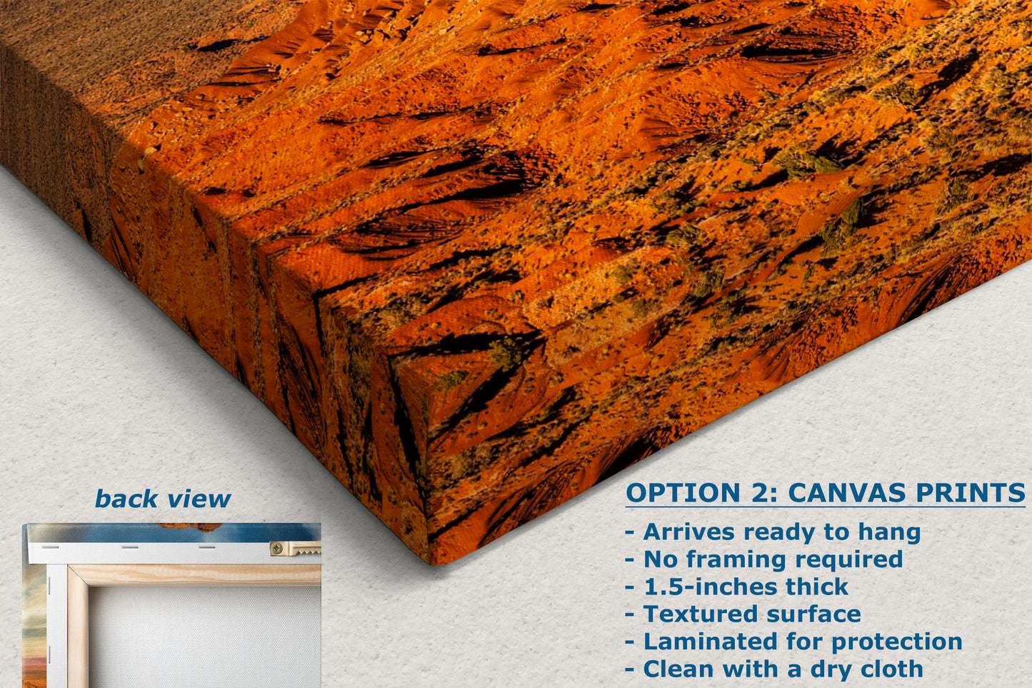 Monument Valley Arizona Desert Picture Nature Photo, Bohemian Style Relaxation Artwork for Meditation, Apartment, Office & House Decor