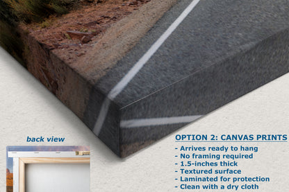 Monument Valley Arizona Desert Picture Nature Photo, Forrest Gump View Bohemian Style Relaxation Artwork for Meditation, Apartment, Office & House Decor