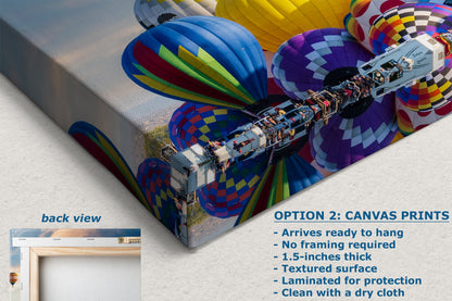 Hot Air Balloon Festival Mass Ascension Photo | Albuquerque New Mexico Balloon Fiesta Wall Art | Office, Cubicle & House Decor