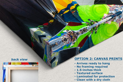 Hot Air Balloon Festival Mass Ascension Close Up | Albuquerque New Mexico Balloon Fiesta Wall Art | Office, Cubicle & House Decor