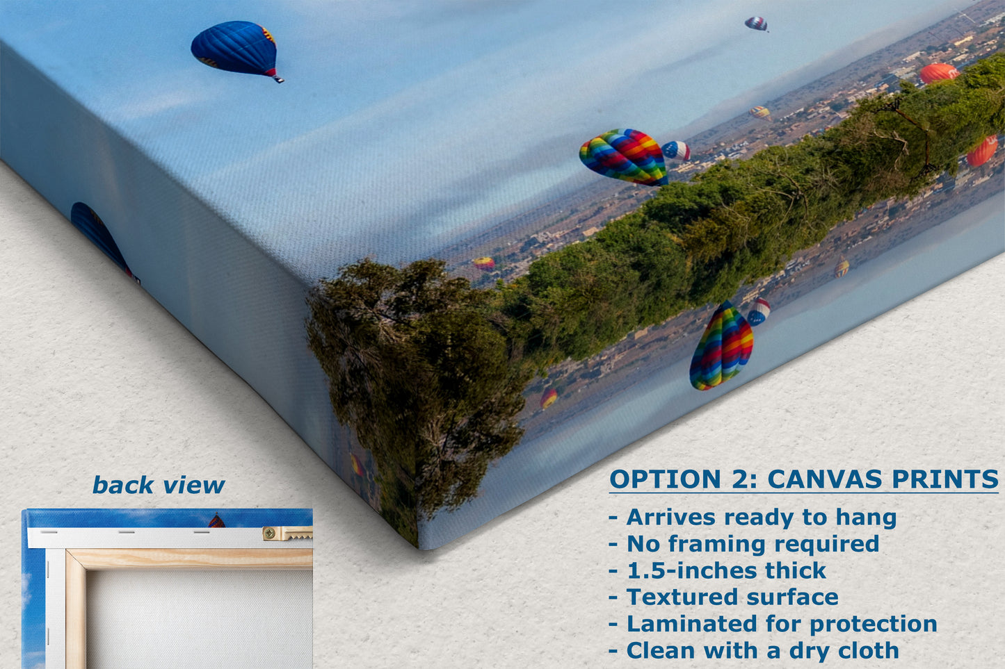 Hot Air Balloon Festival Mass Ascension | Albuquerque New Mexico Balloon Fiesta Wall Art Panorama | Office, Cubicle & House Decor