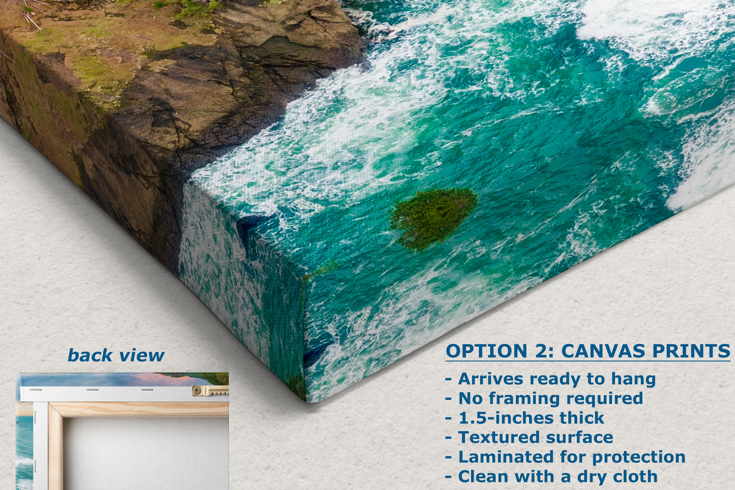 Oregon Coast Ocean Picture, Pacific Northwest Rocky Coastline Nature Photo