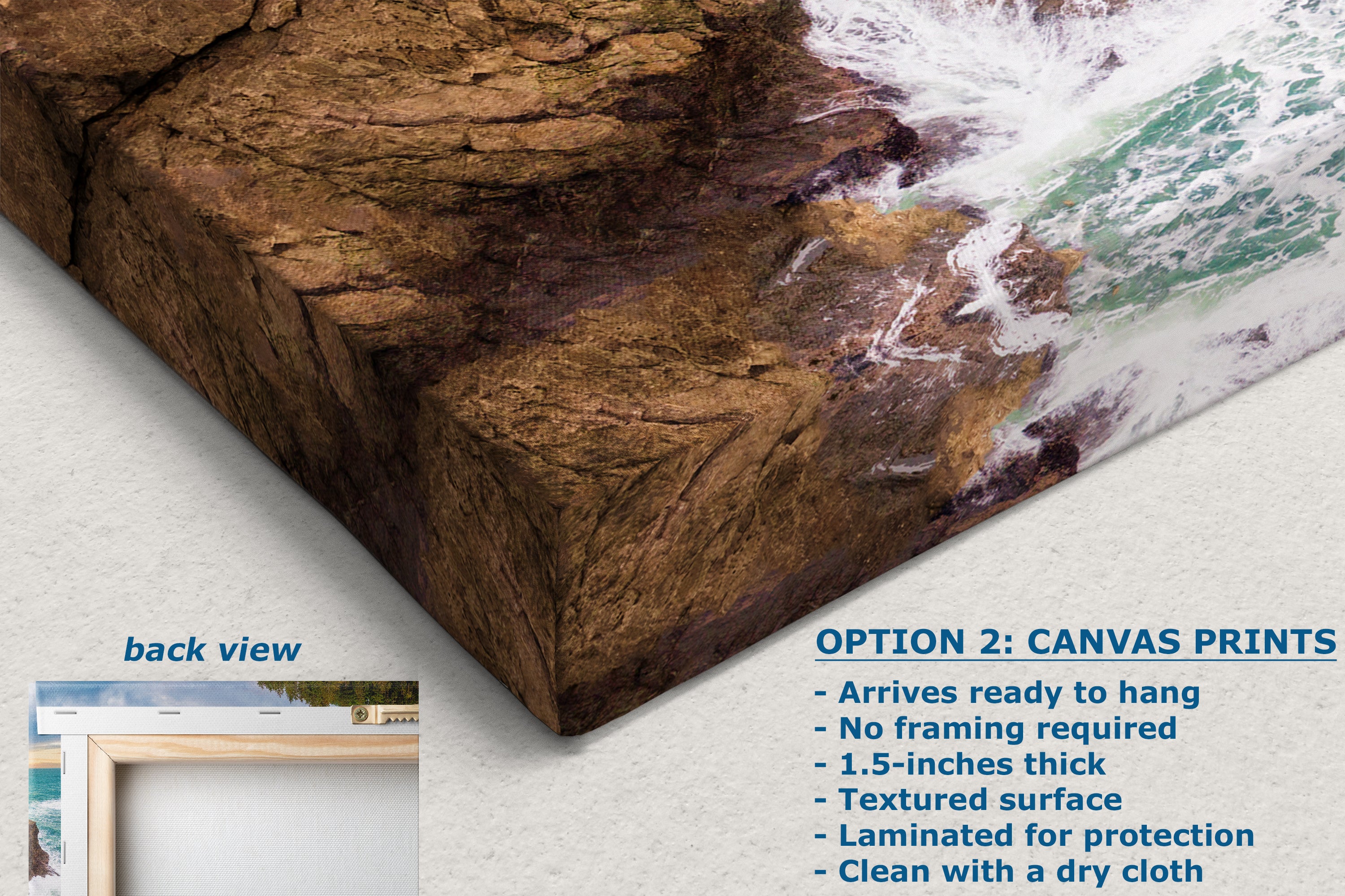 Oregon Coast Ocean Picture - Breathtaking Pacific Northwest Nature Photo for Relaxation, Meditation and Stylish Decor