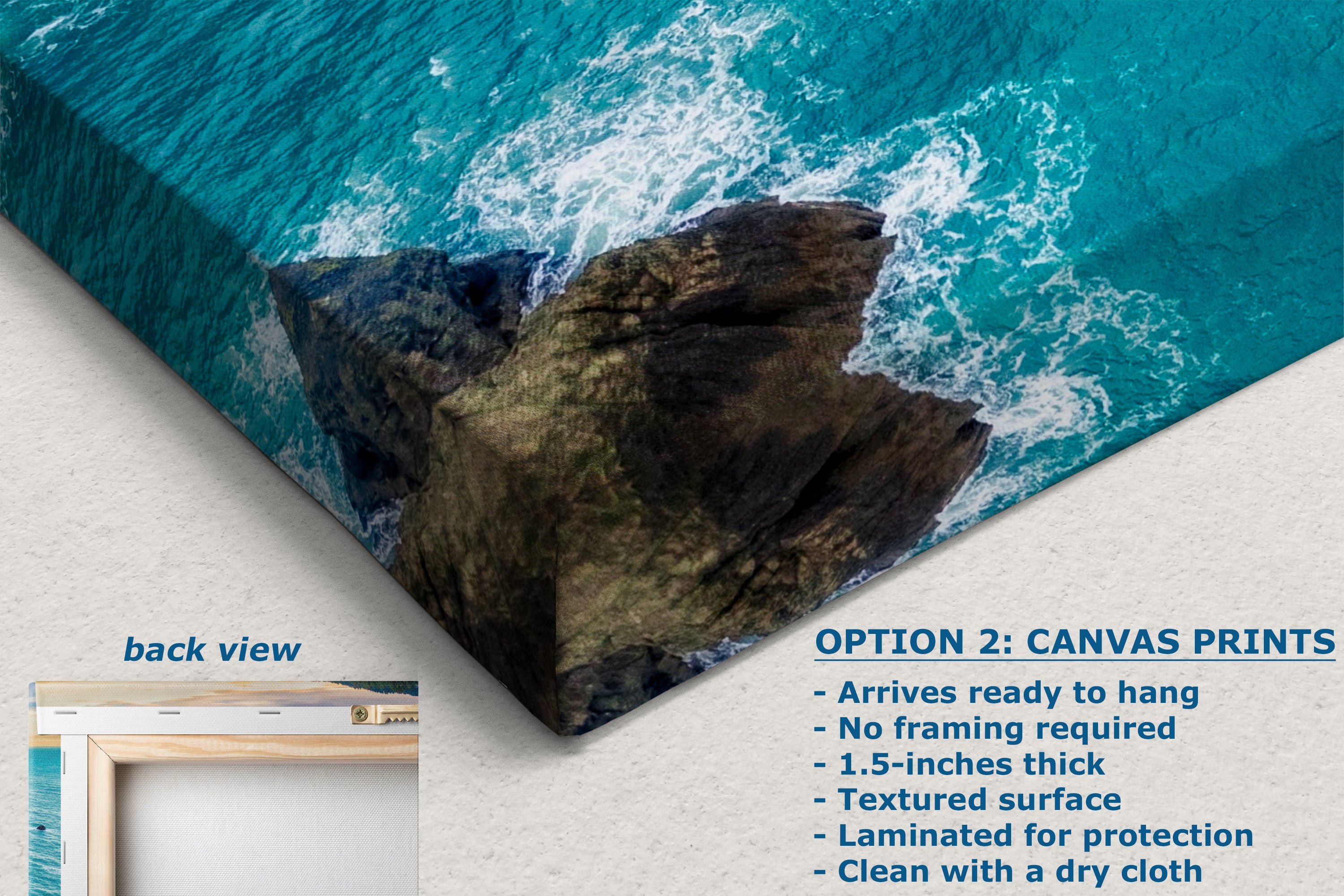 Aerial Oregon Coast Ocean Picture Sunrise, Pacific Northwest Nature Photo