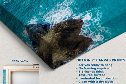 Aerial Oregon Coast Ocean Picture Sunrise, Pacific Northwest Nature Photo