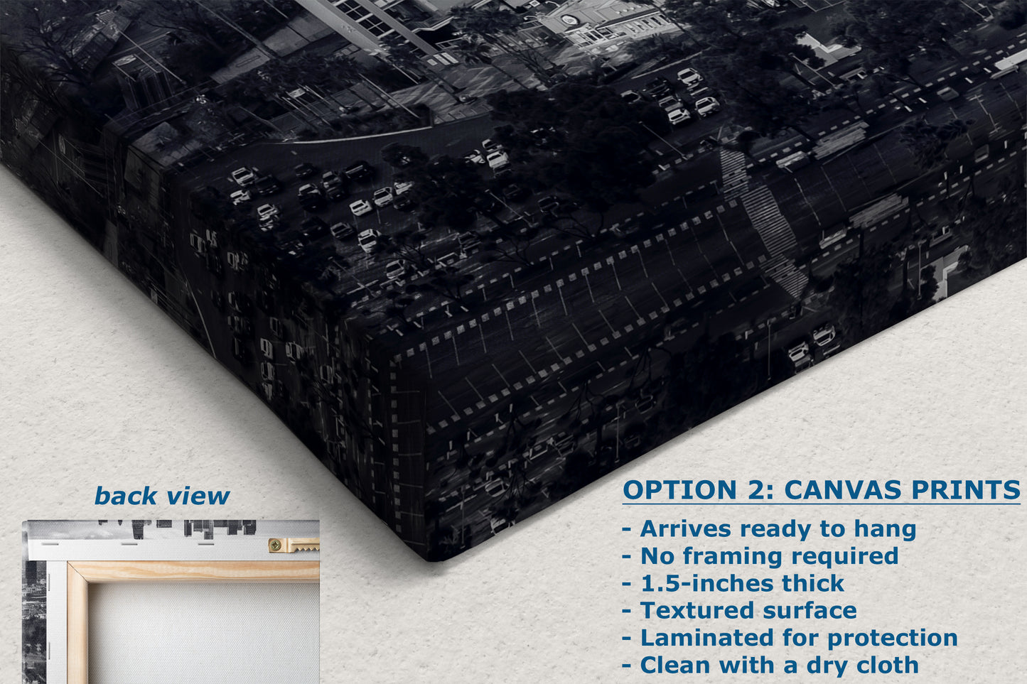 Dodgers Stadium Photo, Los Angeles Skyline Black and White Wall Art