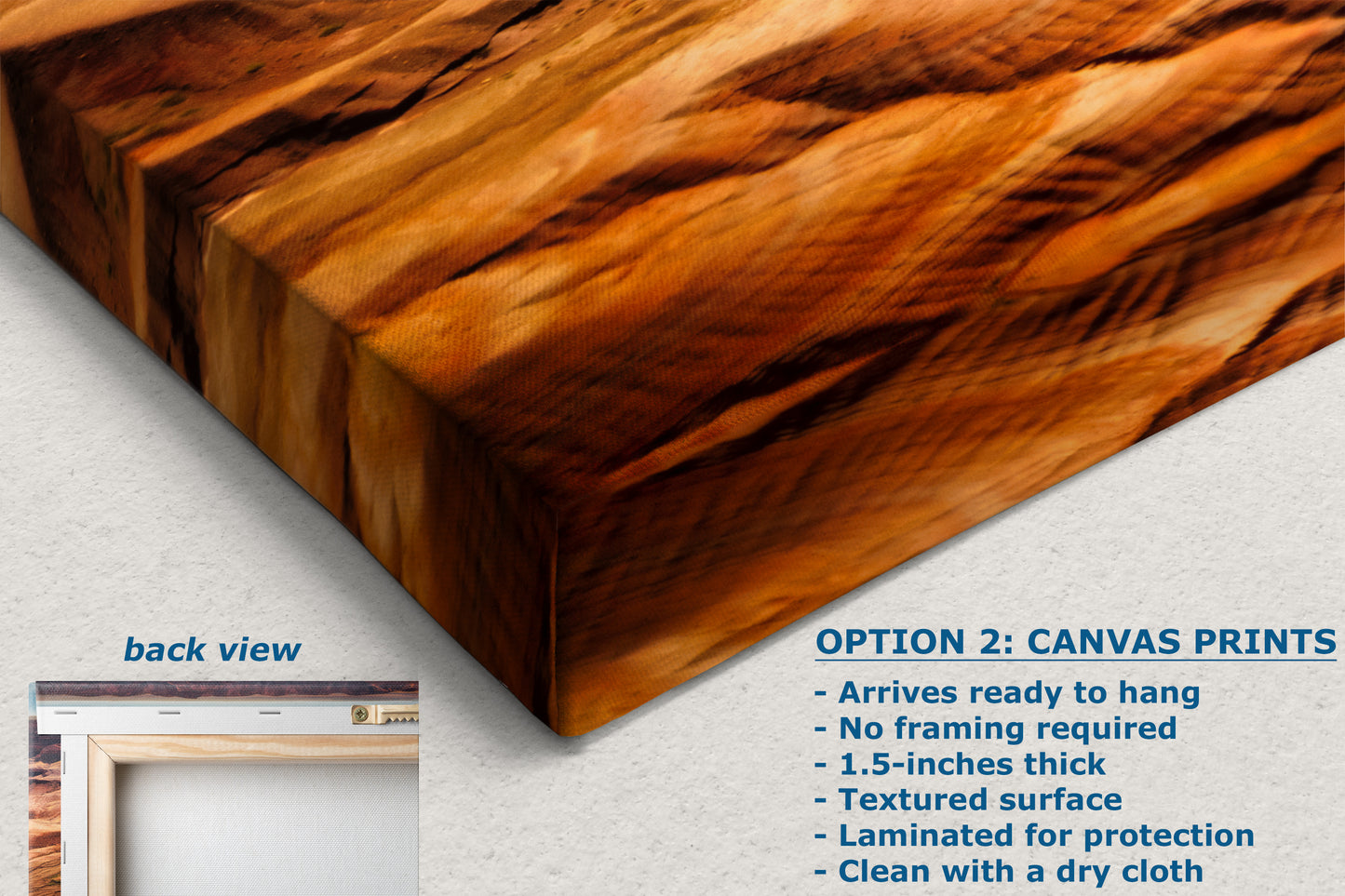 Grand Canyon National Park, Arizona Desert Picture Nature Photo with Colorado River, Bohemian Style Relaxation Artwork for Meditation, Office & House Decor