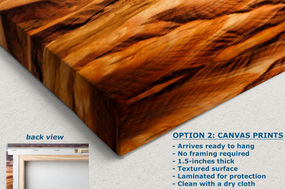 Grand Canyon National Park, Arizona Desert Picture Nature Photo with Colorado River, Bohemian Style Relaxation Artwork for Meditation, Office & House Decor