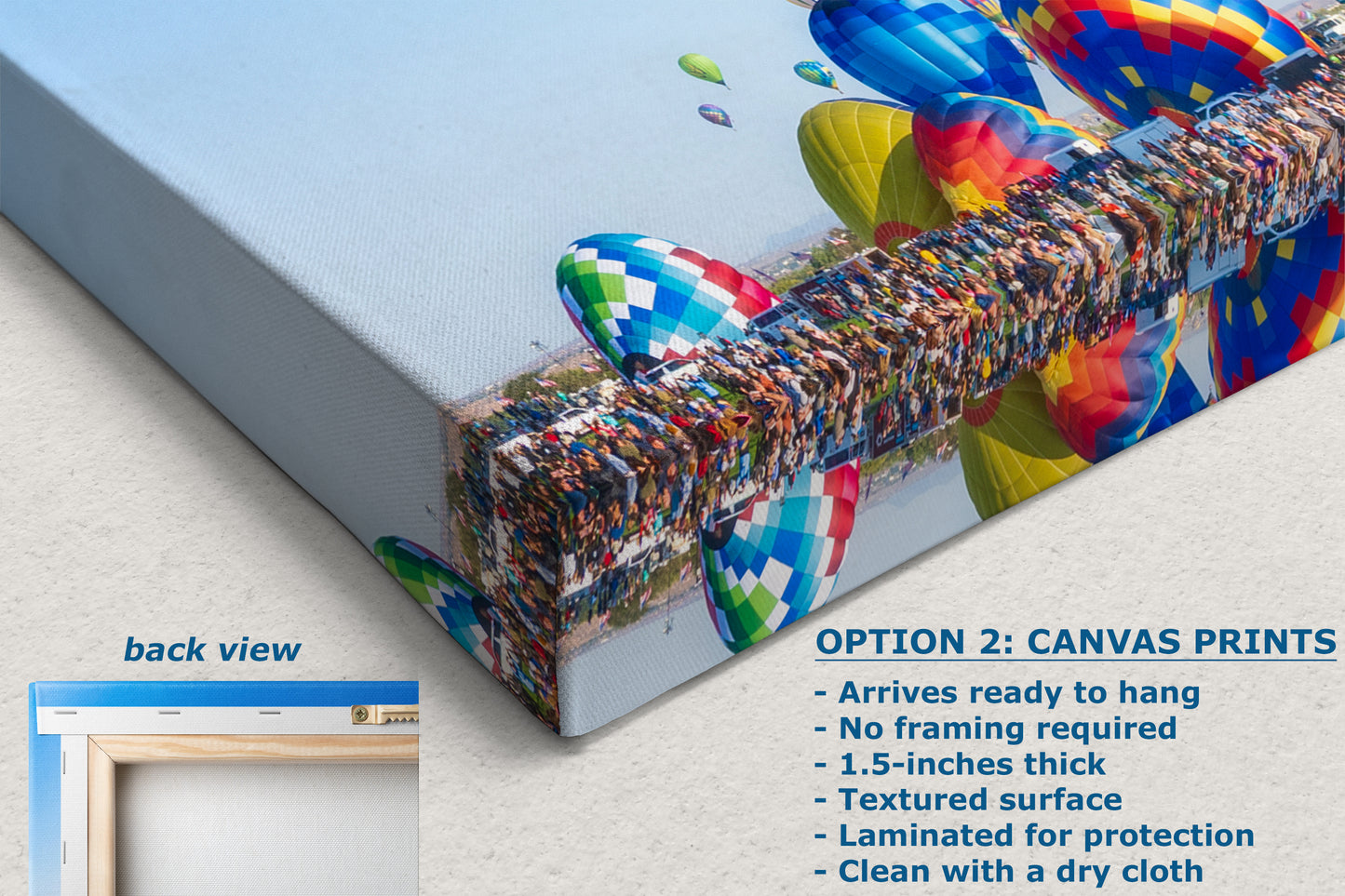 Hot Air Balloon Festival Mass Ascension Panorama Photo, Albuquerque New Mexico Balloon Fiesta Wall Art, Office, Cubicle & House Decor