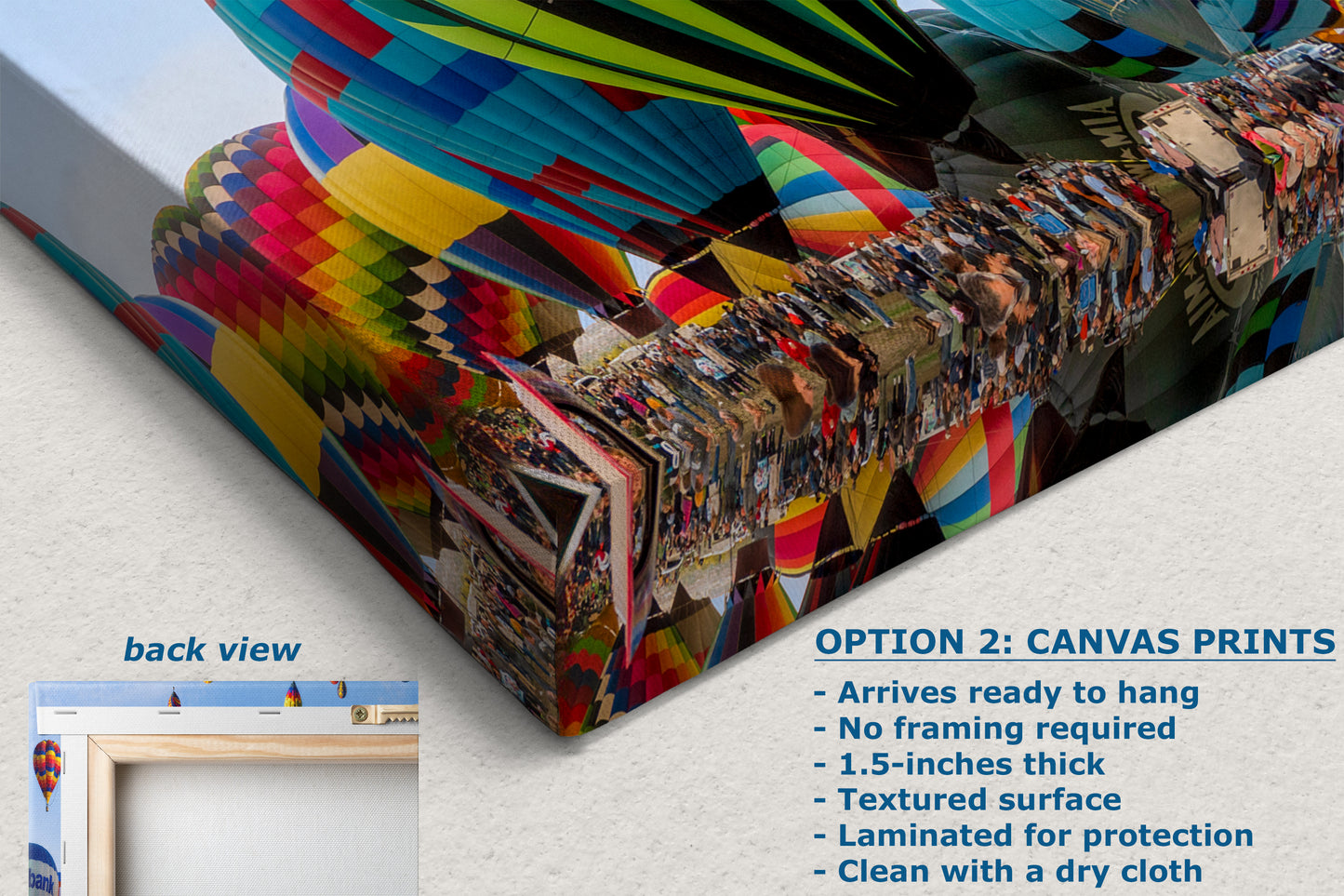 Hot Air Balloon Festival Mass Ascension Panorama Photo Lift Off | Albuquerque New Mexico Balloon Fiesta Wall Art | Office, Cubicle & House Decor