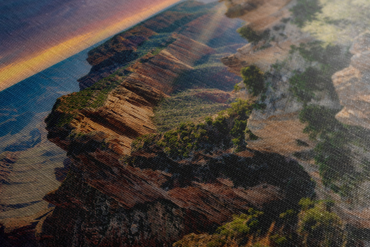 Grand Canyon National Park, North Rim Cape Royal, Arizona Desert Picture Nature Photo, Bohemian Style Relaxation Artwork for Meditation, Apartment, Office & House Decor