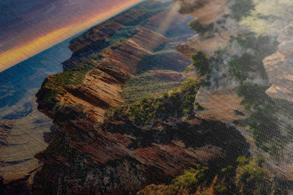 Grand Canyon National Park, North Rim Cape Royal, Arizona Desert Picture Nature Photo, Bohemian Style Relaxation Artwork for Meditation, Apartment, Office & House Decor