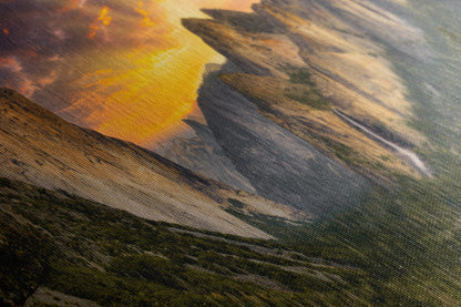 Tunnel View Yosemite National Park Mountain Picture Nature Photo Relaxation Artwork for Mediation, Office, & House Decor
