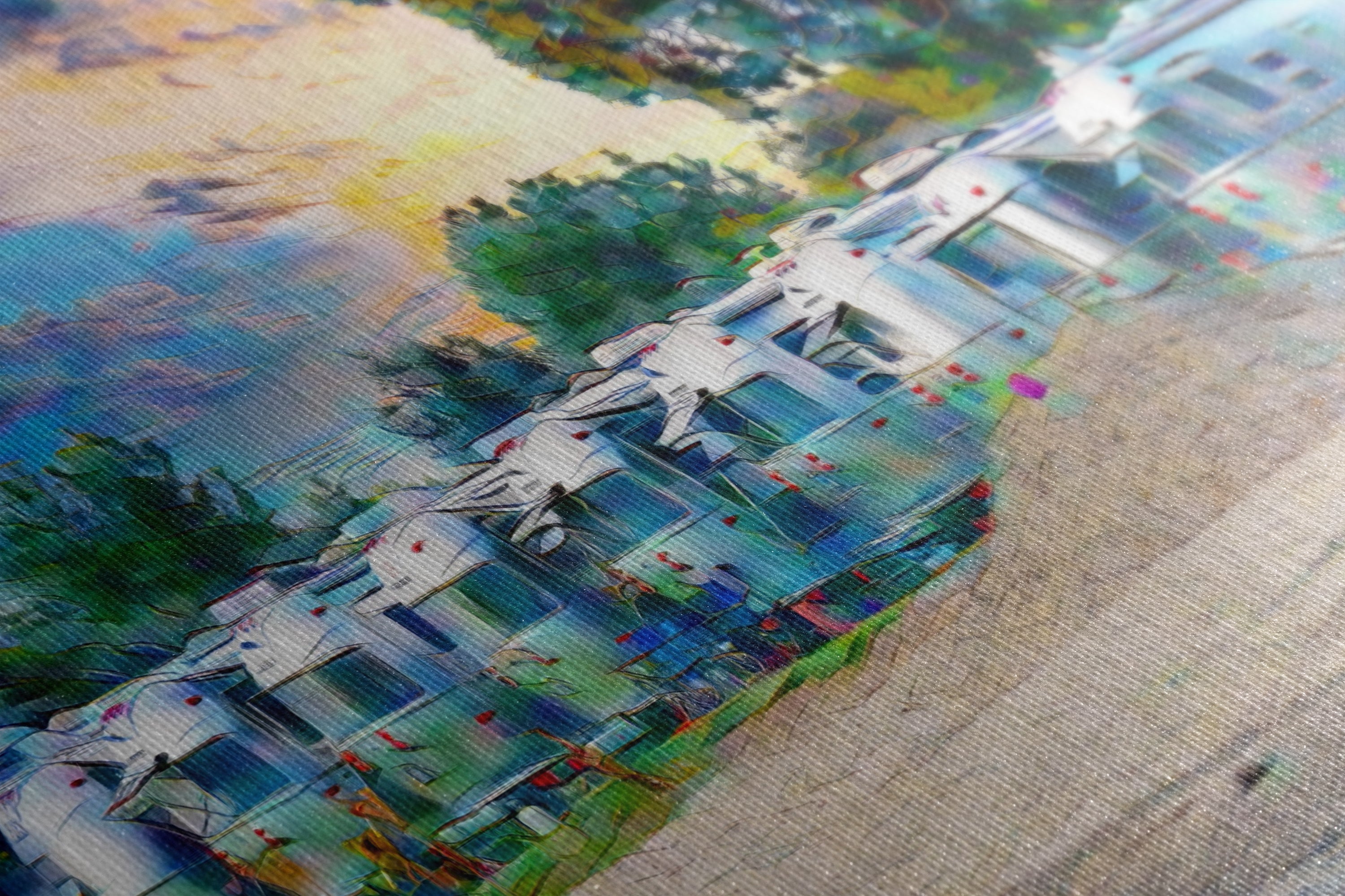 Airstream Trailer Beach Art Camping Decoration