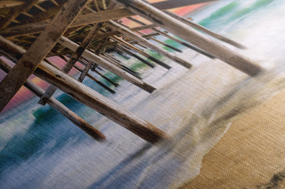 Southern California Coastline Ocean Picture Nature Photo, Relaxation Artwork, Newport Beach Pier Wall Art, Coastal Decor for Meditation