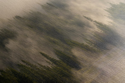 Foggy Forest Picture Forest Bathing Nature Photo, Yellowstone Misty Trees Wall Art, Cabin Decor, Canvas, Paper, Metal Prints