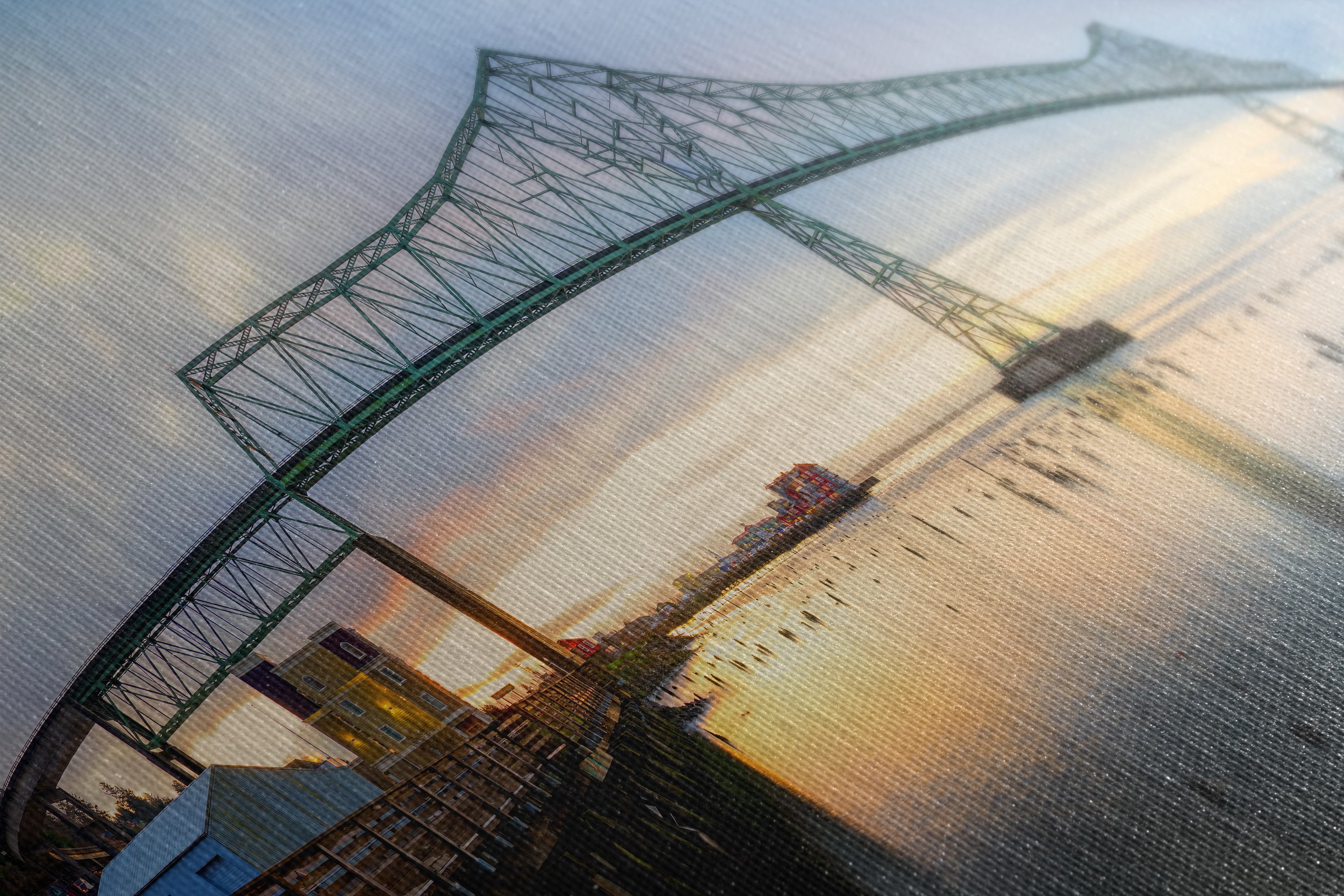 Astoria-Megler Bridge Picture Sunset, Oregon Coast Ocean Picture, Pacific Northwest